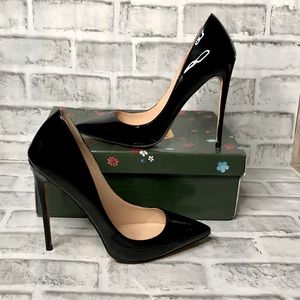 SJ Women Formal Pointed Toe Stiletto Black 8